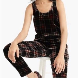 J.Crew Velvet Tartan Cami